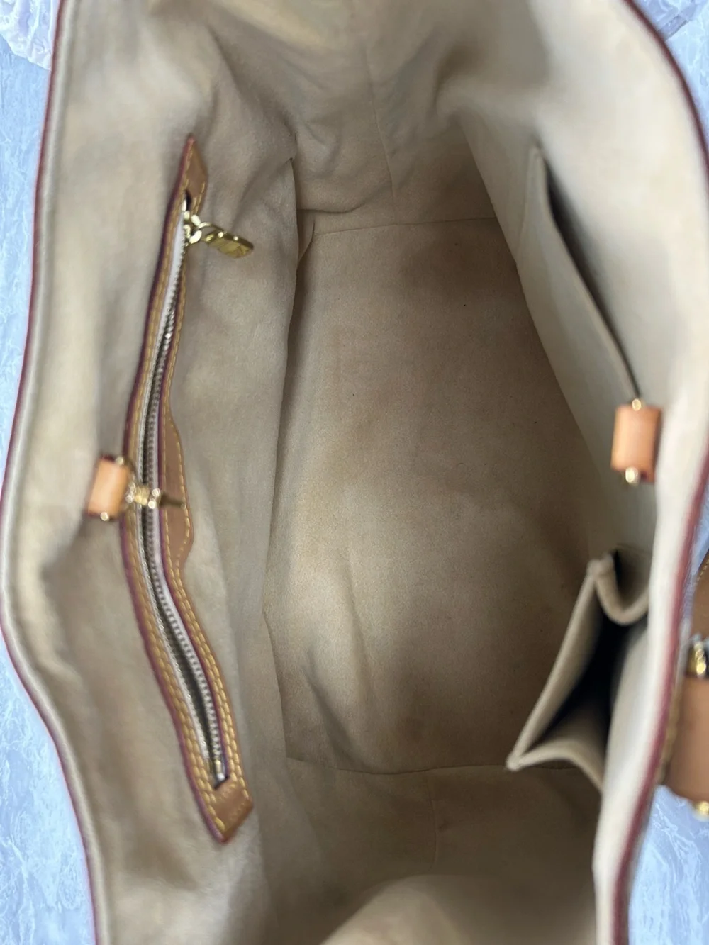 Louis Vuitton Damier Azur Hampstead PM Tote with Entrupy Certificate